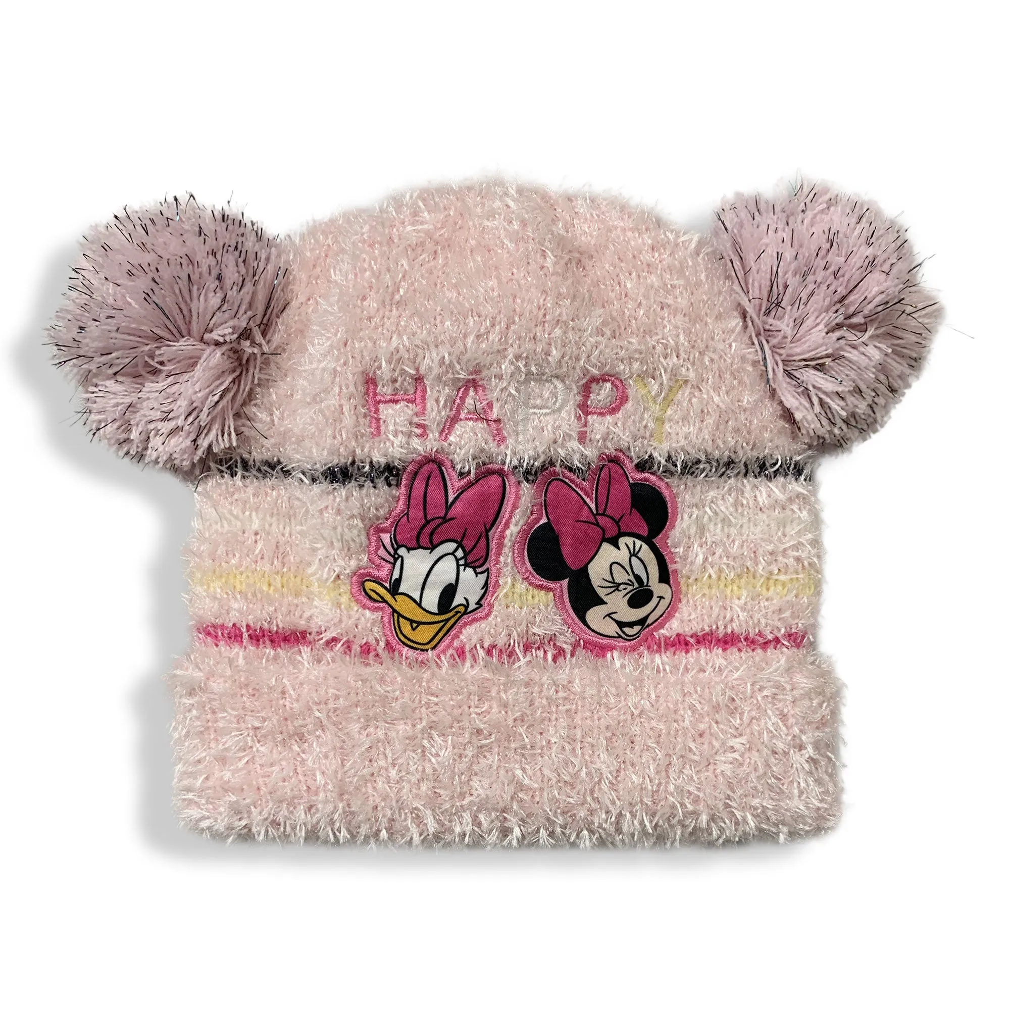 Cappello Disney Minnie Mouse invernale cappellino neonato bimba pon pon 5903