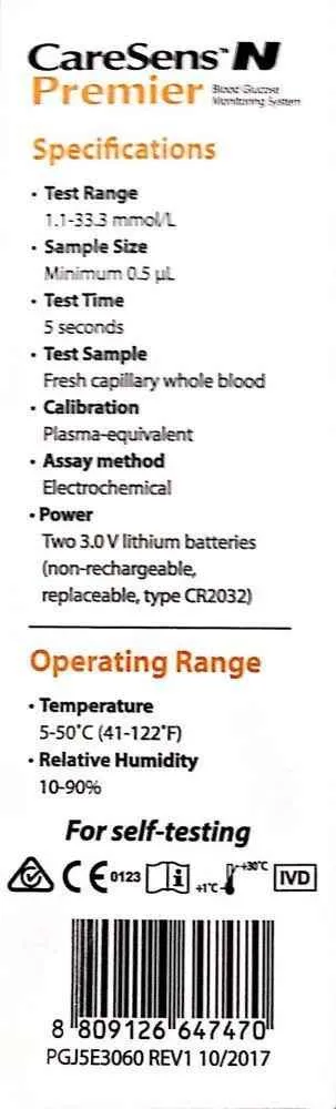 CareSens N Premier Blood Glucose Monitoring System