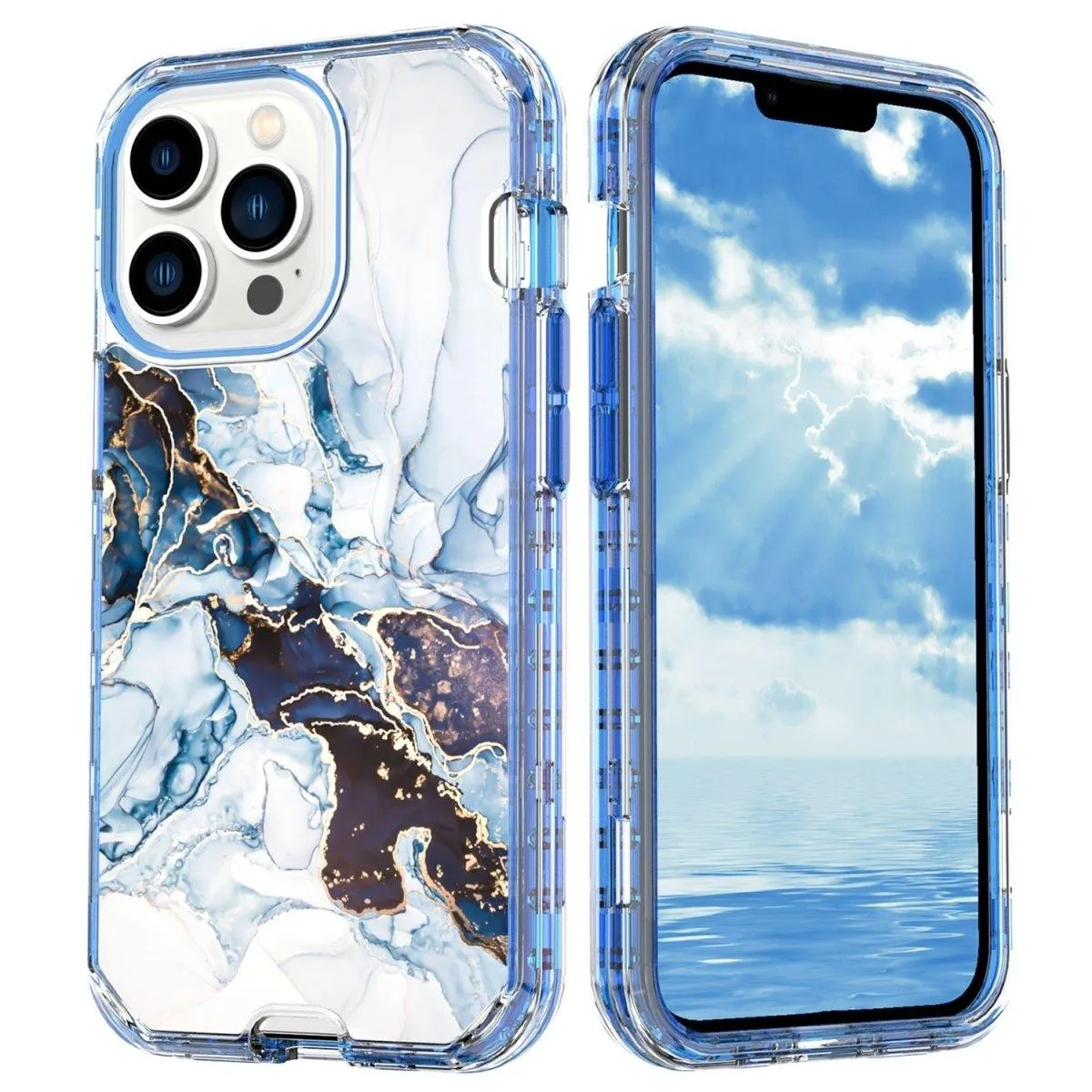 Castra Marble Pattern Soft Silicone iPhone Case