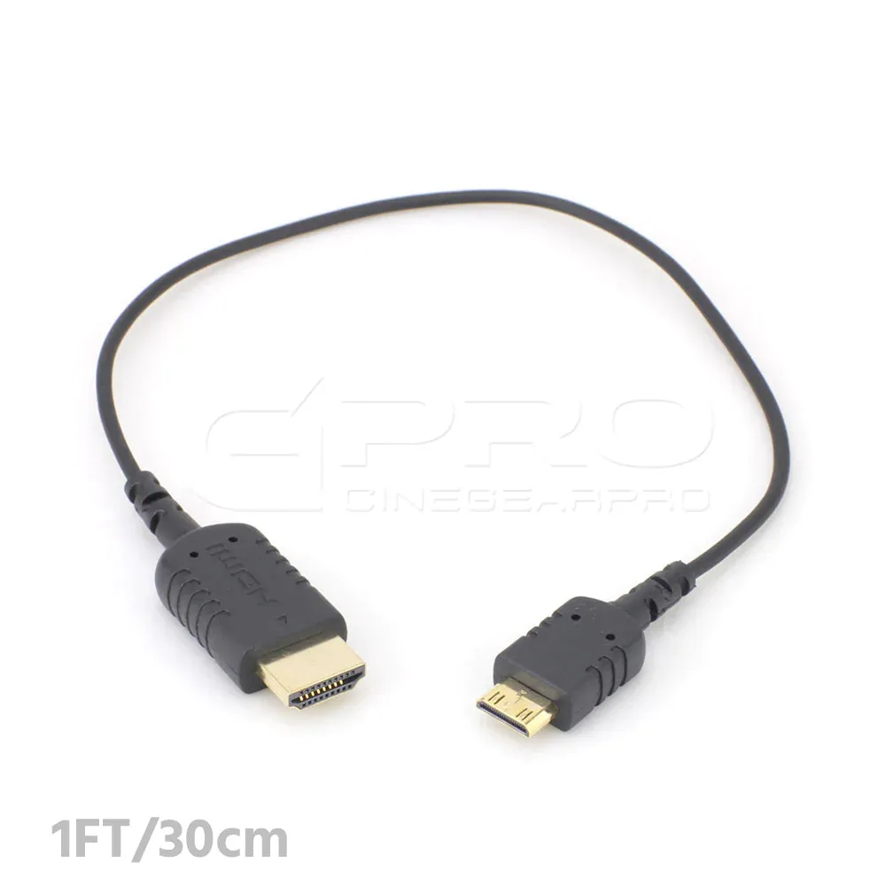 CGPro Hyper-Thin Super Flexible HDMI Cable A Male to C Male (1FT/2FT/3FT/6FT)