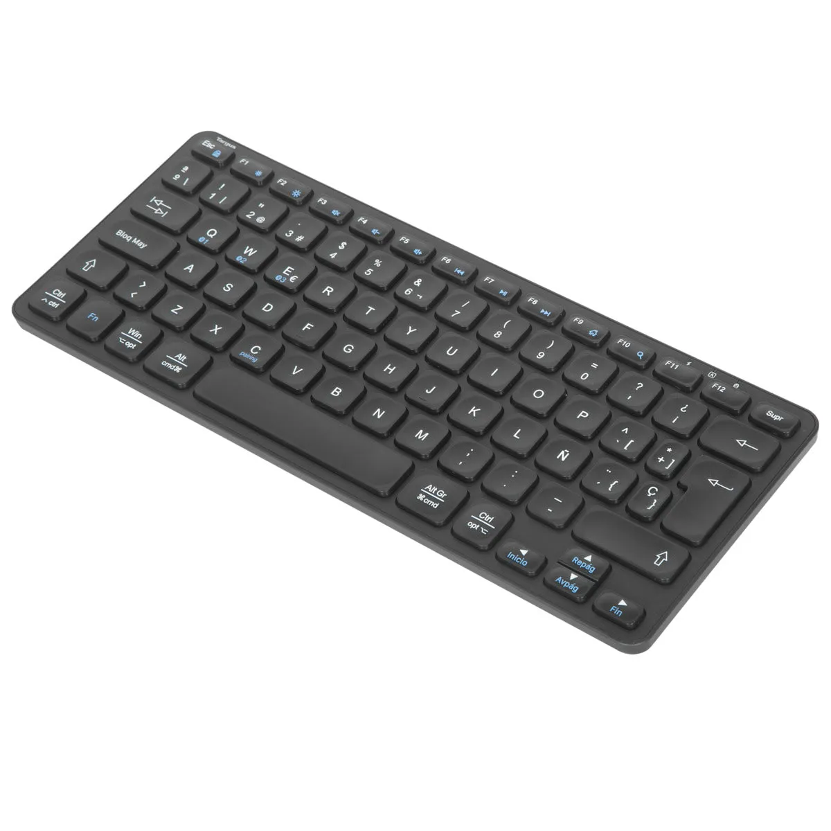 Compact Multi-Device Bluetooth® Antimicrobial Keyboard (ES)