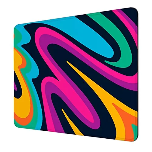 Computer Mouse Pad, Anti-Slip Rubber, 30% Thicker w/Stitched Edges  (5 styles)