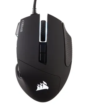 Corsair Mouse Scimitar Pro RGB MMO 16,000 DPI Optical Sensor 12 Programmable Side Buttons Gaming Mouse - Black