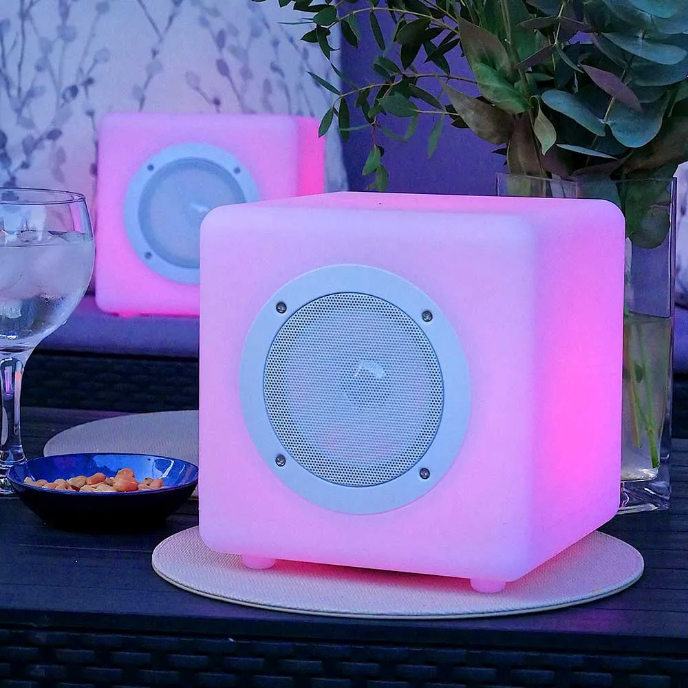 Cube Connex Bluetooth Speaker Colour Changing by Steepletone