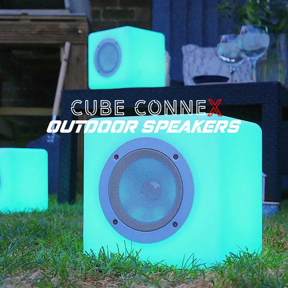 Cube Connex Bluetooth Speaker Colour Changing by Steepletone