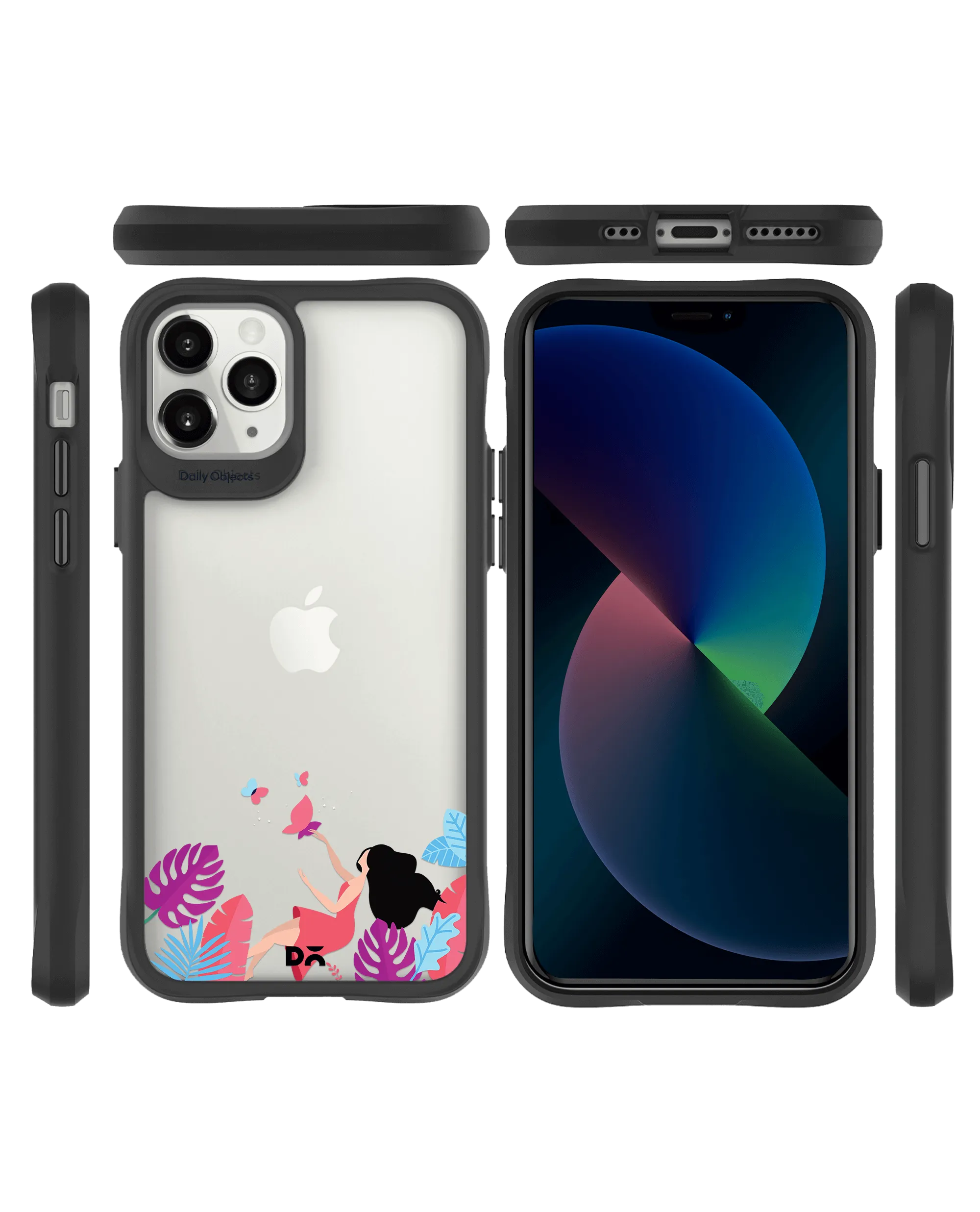 DailyObjects Chasing Dreams Black Hybrid Clear Case Cover For iPhone 11 Pro