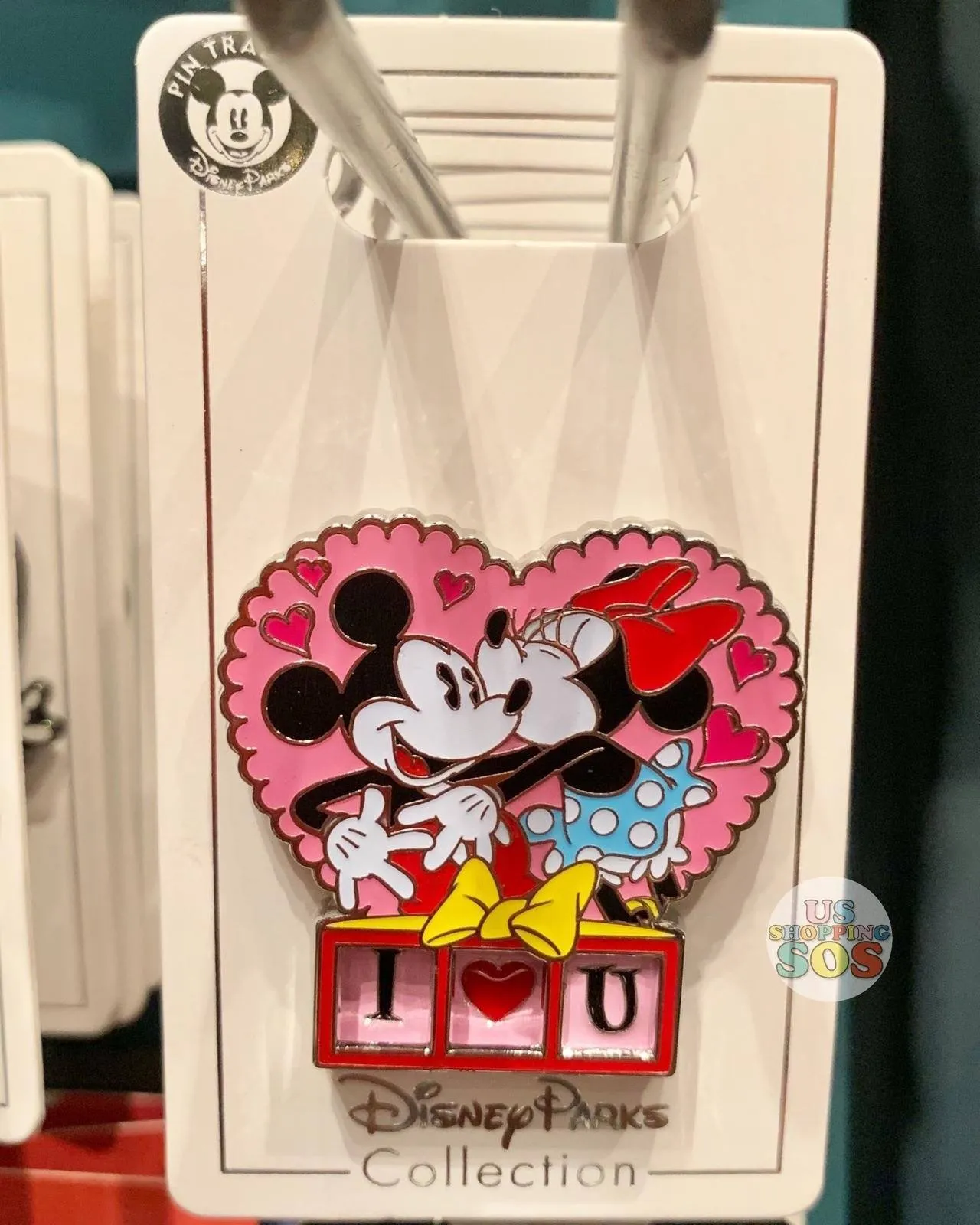 DLR - Mickey & Minnie Pin - I ❤️ U Kiss