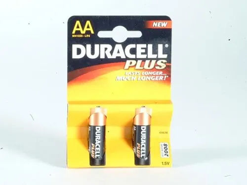 Duracell Plus Alkaline Battery AA LR6/MN1500 x2