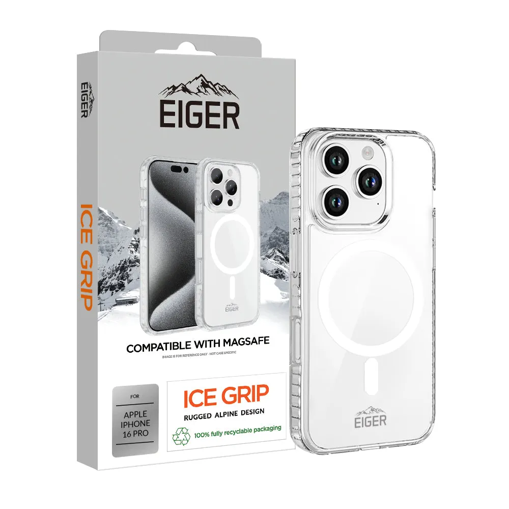 Eiger Ice Grip MagSafe Case for Apple iPhone 16 Pro in Clear