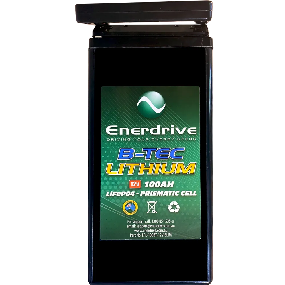 Enerdrive B-TEC 12V 100Ah Slimline Lithium Battery