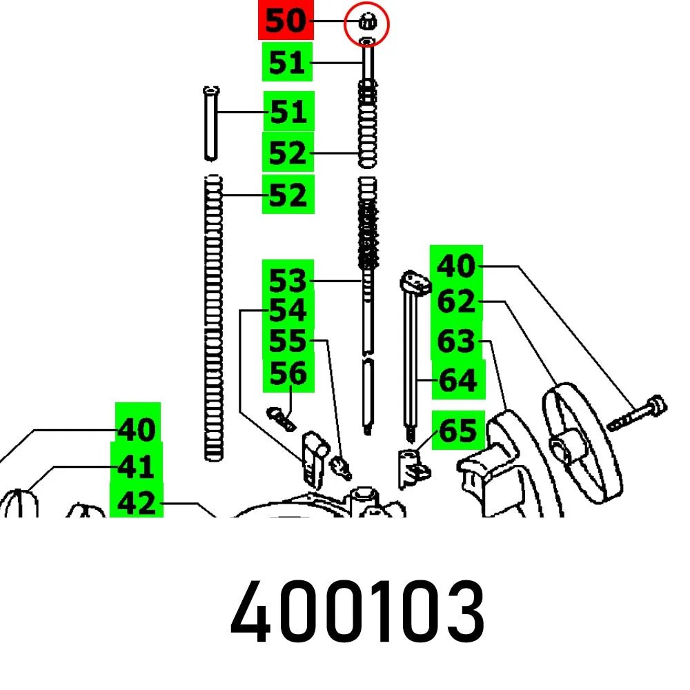 Festool, Acorn Nut Din 917-M8-06, FES400103