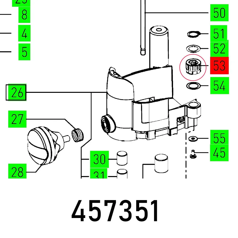 Festool, Adjusting Wheel Of 1010 Eb, FES457351