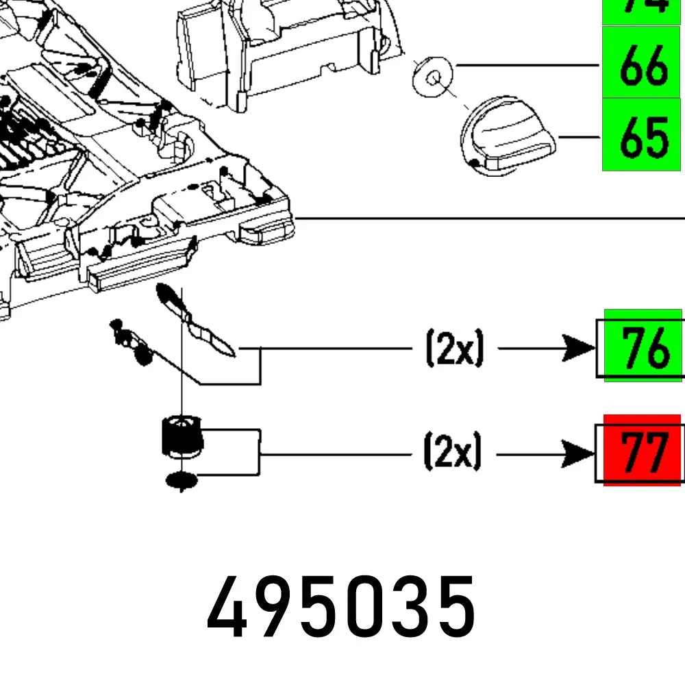 Festool, Adjusting Wheel Ts 55 Ebqa, FES495035