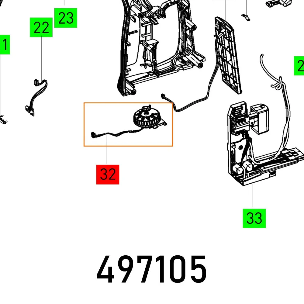 Festool, Adjustment Wheel C15, FES497105