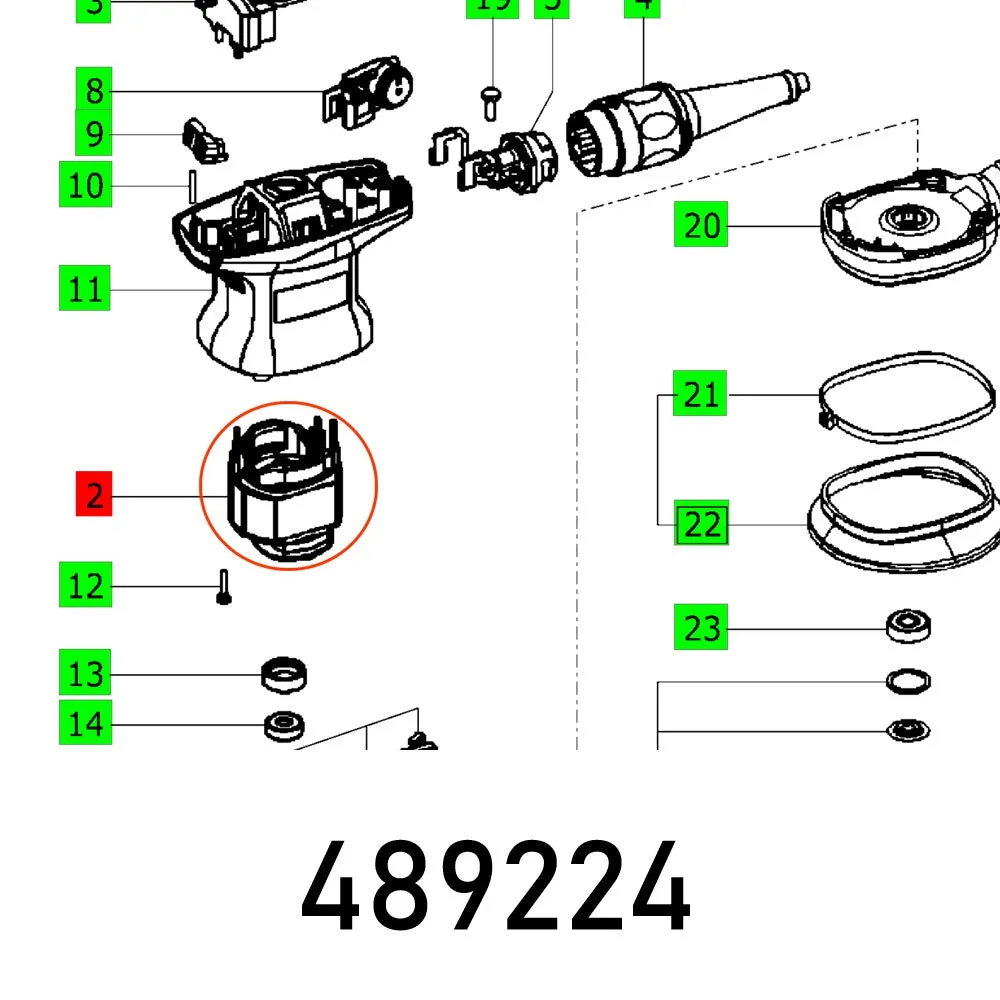 Festool, Afield Coil Es 125 Et-Gr. 230V, FES489224