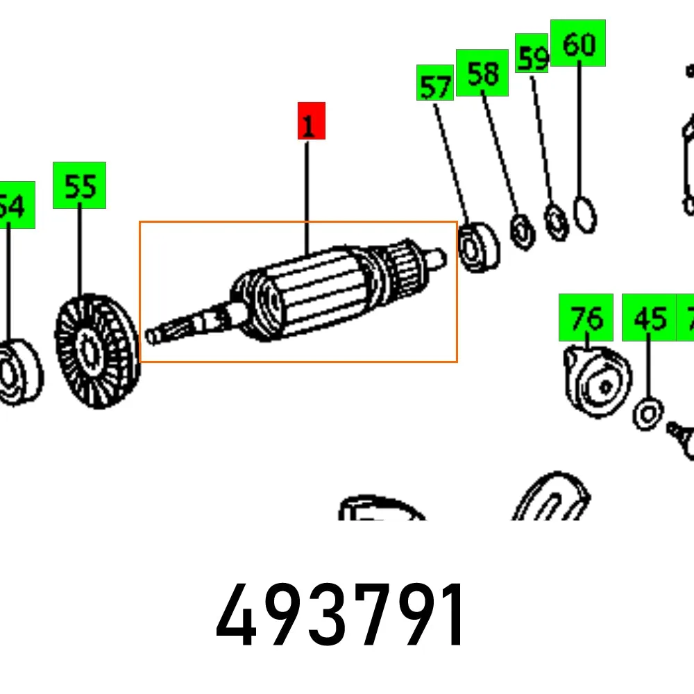 Festool, Armature 230V Ap 85 Eb, FES493791