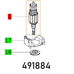 Festool, Armature 230V Rw 1000 E Et-Bg, FES491884