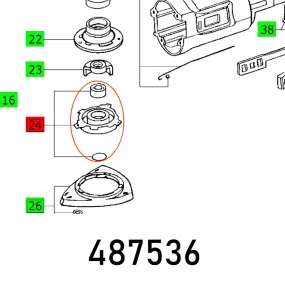 Festool, Base Plate Dx93 E Kompl., FES487536