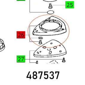 Festool, Base Plate Dx93 E Kompl., FES487537