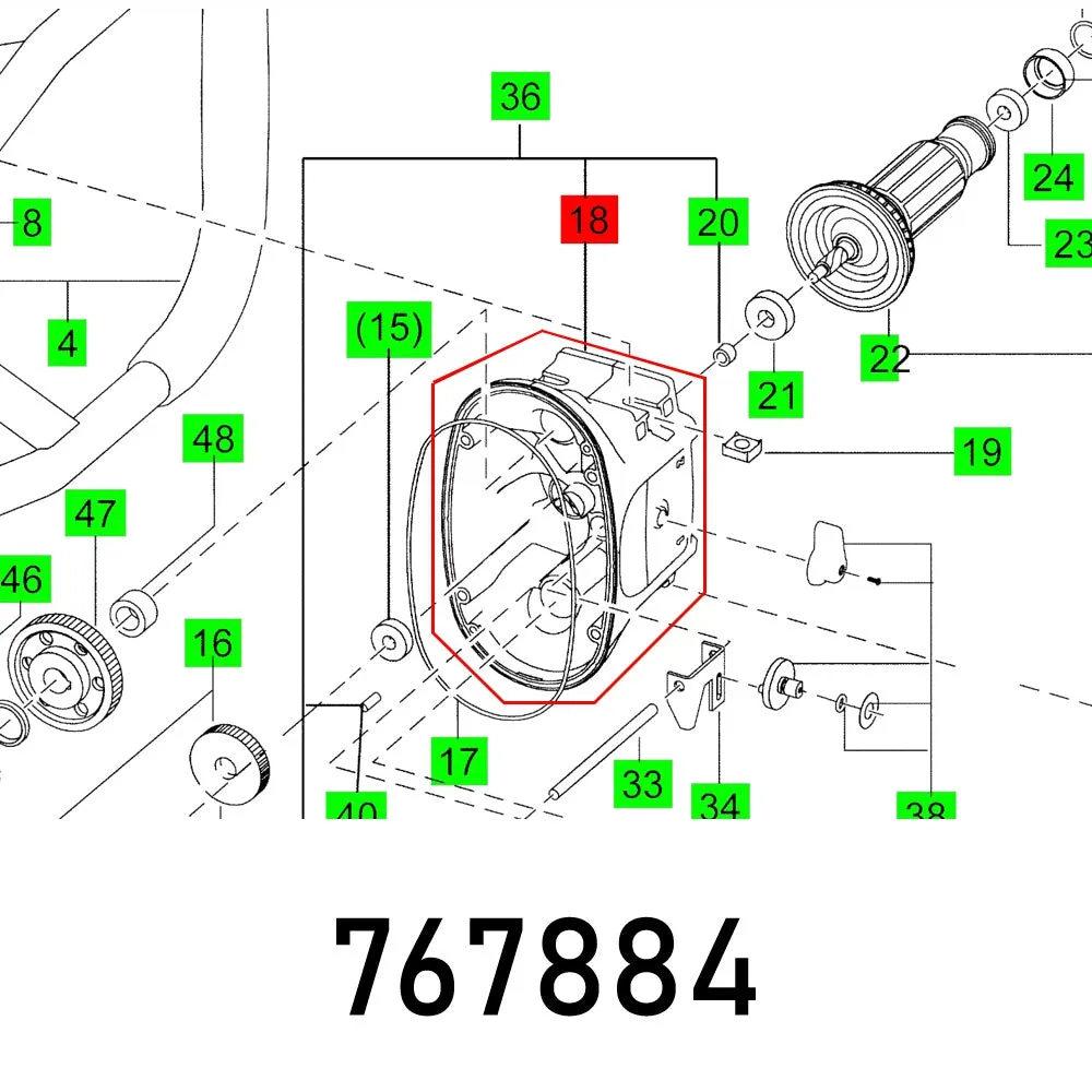 FESTOOL BEARING COVER MX 1600/2 EQ DUO FES767884