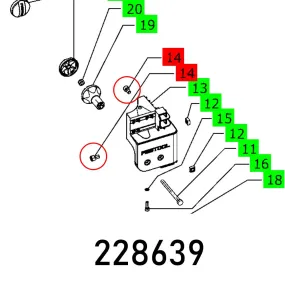 Festool, Ch. Head Screw Din 912-M8X14-8.8, FES228639