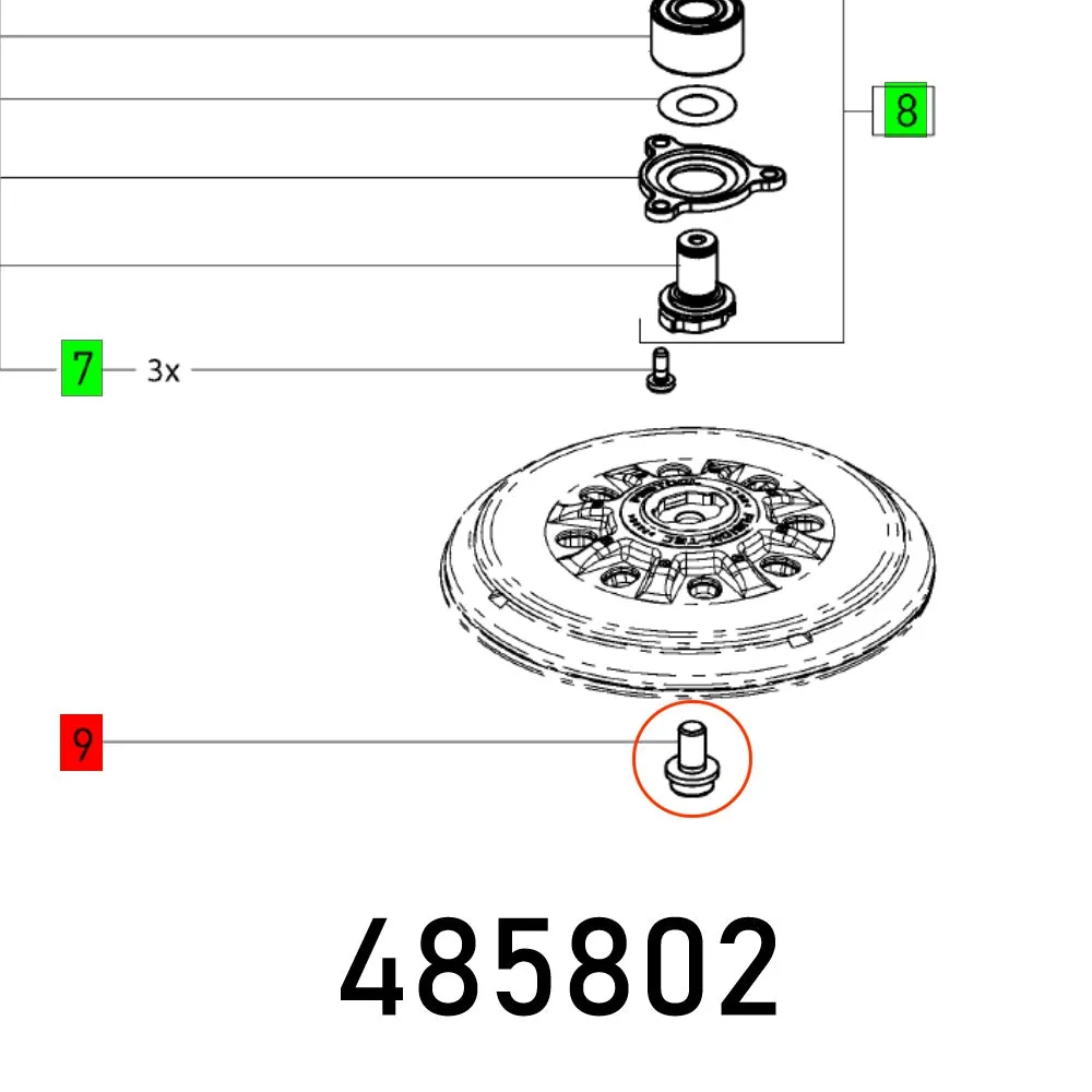 Festool, Ch. Head Screw Ro 2 E Vollst., FES485802