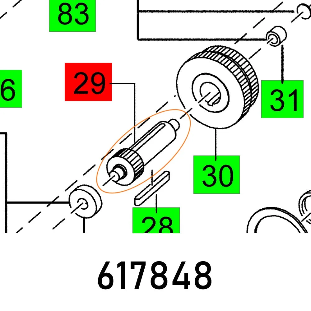 FESTOOL COUNTERSHAFT PI MXP 1602 E DUO FES617848