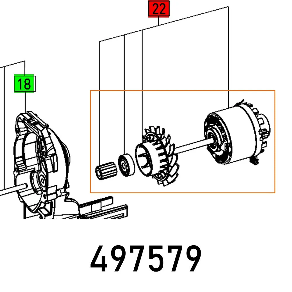 FESTOOL MOTOR PS 400 230V FES497579