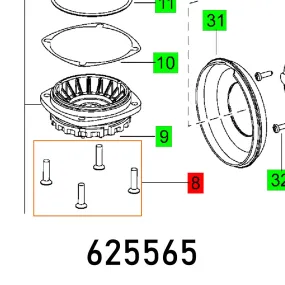 FESTOOL SCREW M4X16 DIN 7500 FES625565