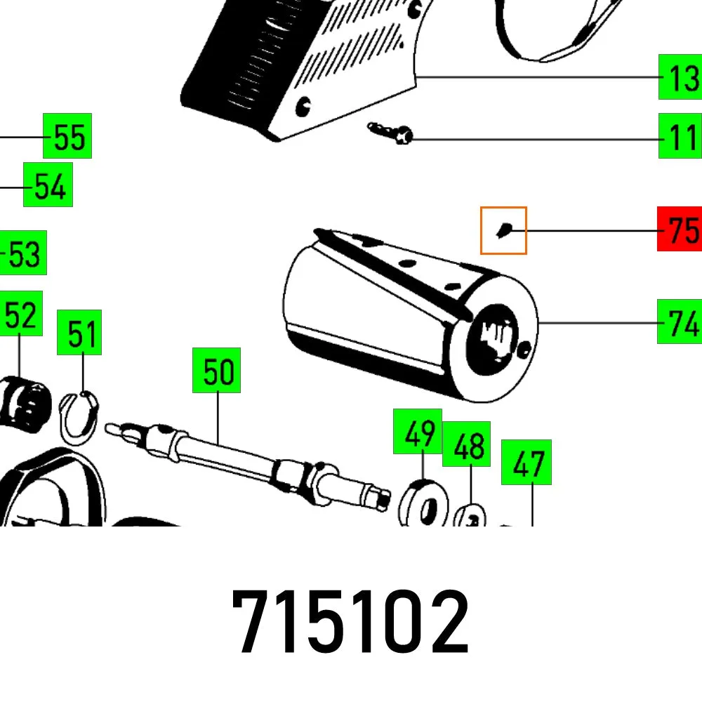 FESTOOL THREADED PIN M4X8 (3X) 10.9 LEITZ FES715102