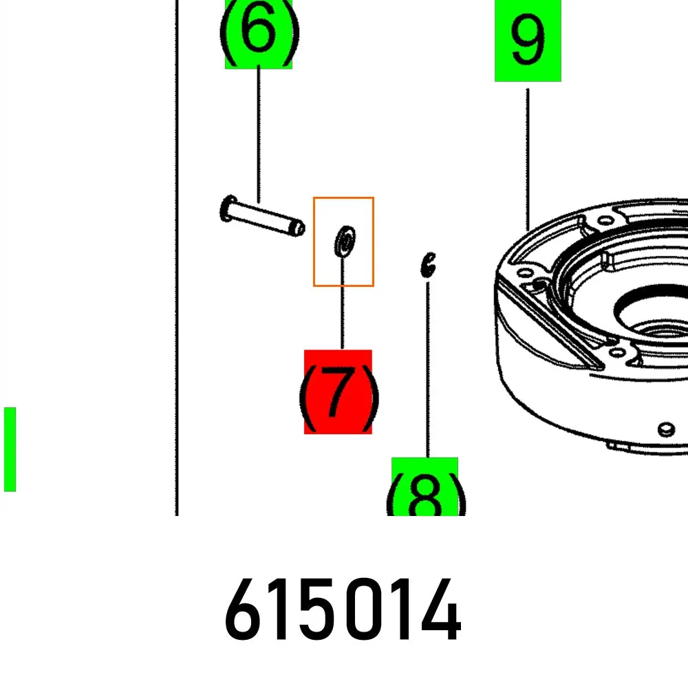 FESTOOL WASHER D6.4, CSN 02 1702.15 FES615014