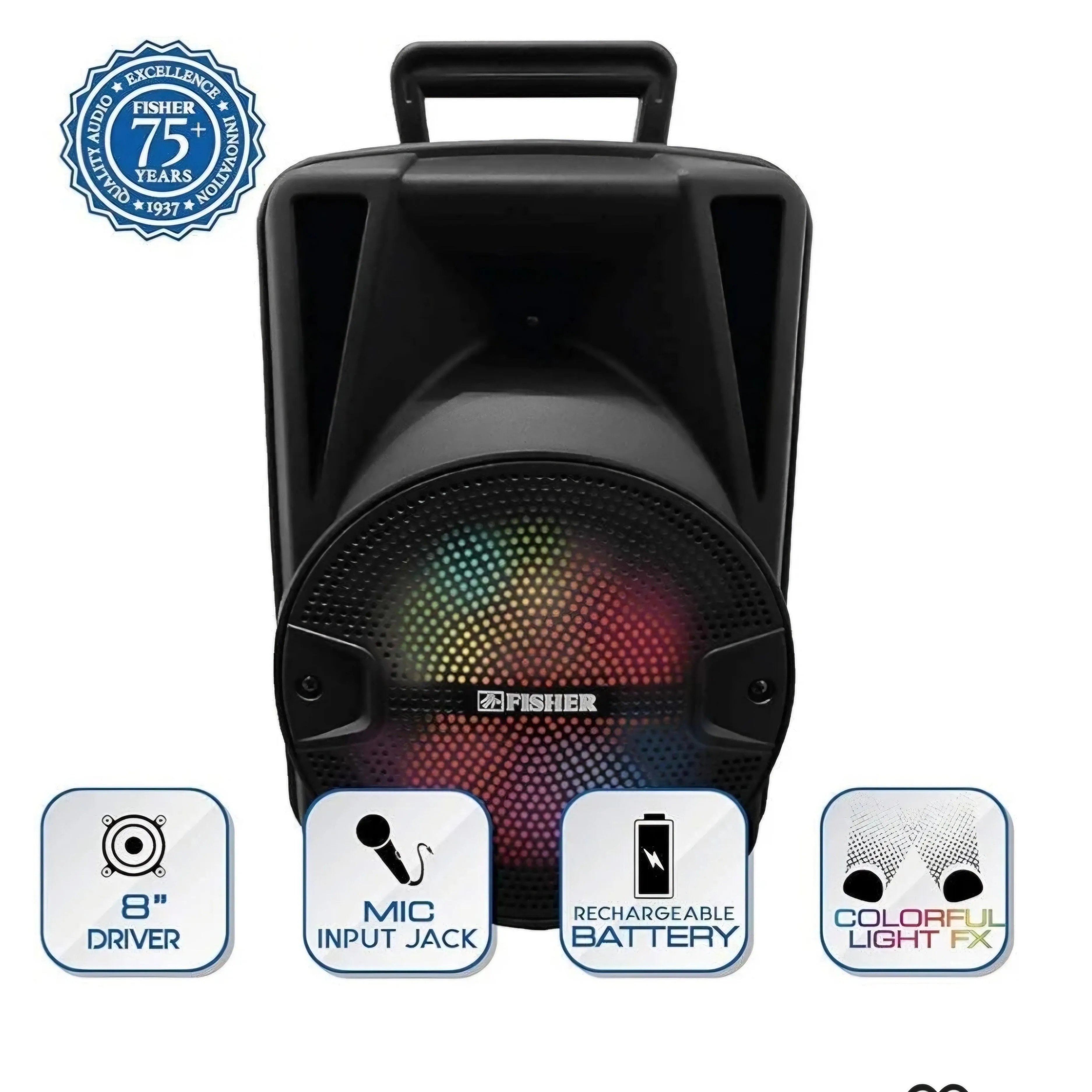 Fisher Power Jam Sound 8" Speaker