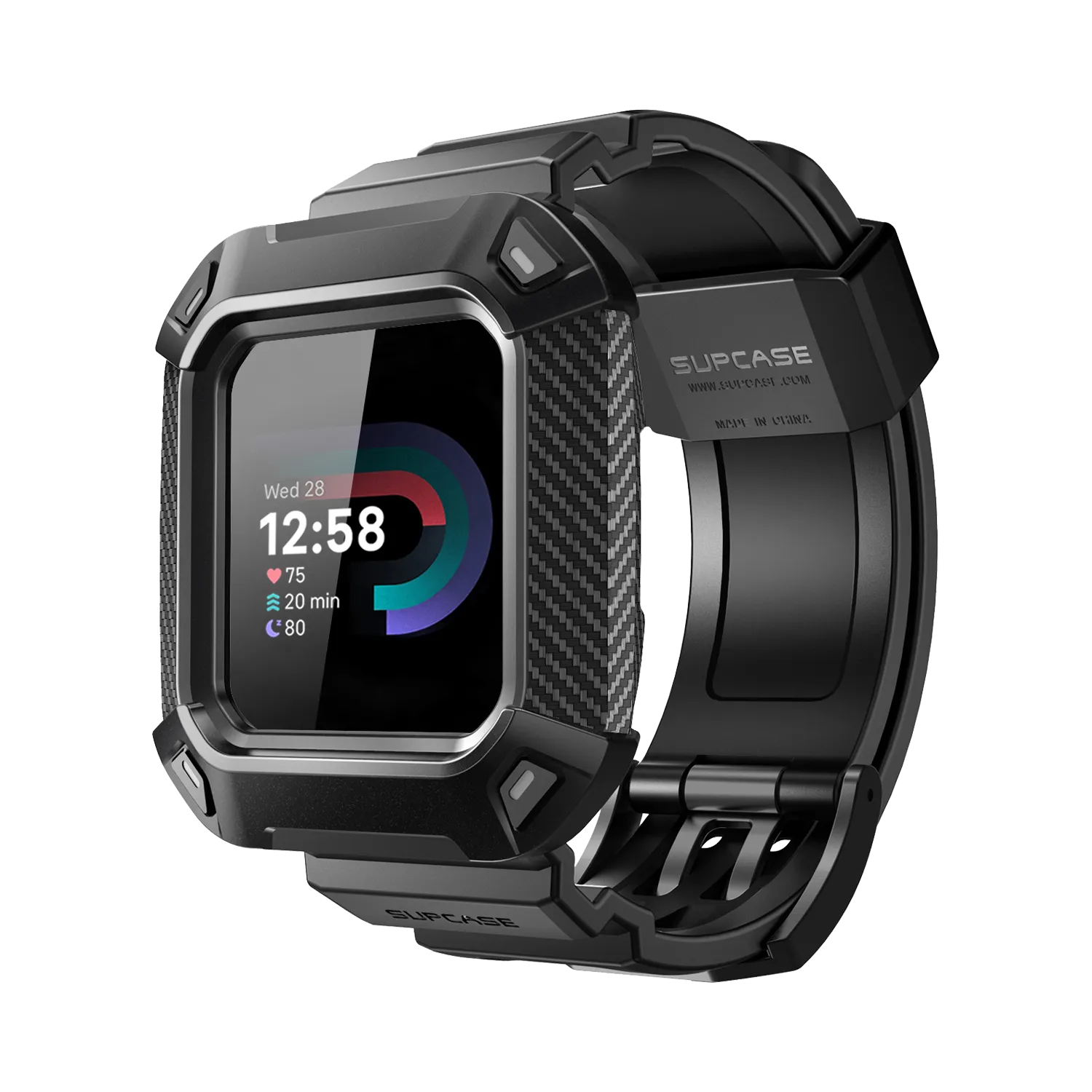 Fitbit Versa 4 Unicorn Beetle Pro Rugged Case-Black