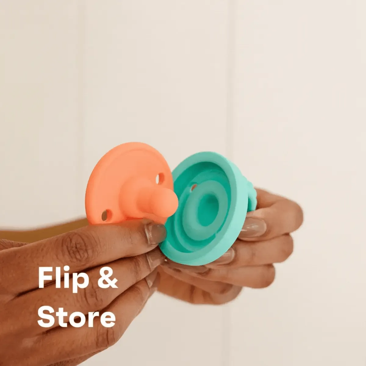 Flip and Store Pacifier- Blueberry