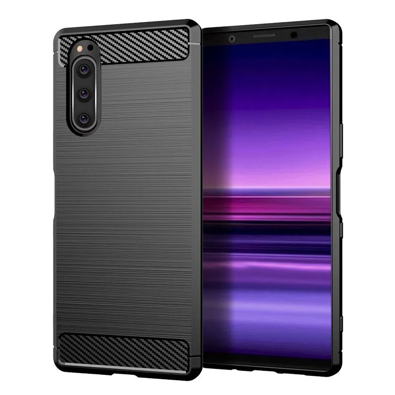 For Sony Xperia 5 Case Silicone Rugged Armor Soft Cover Case For Sony Xperia5 2019 Phone Fundas Coque Cases