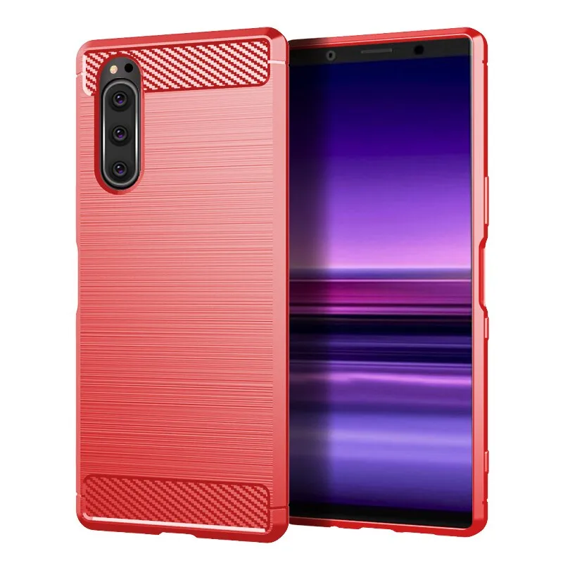 For Sony Xperia 5 Case Silicone Rugged Armor Soft Cover Case For Sony Xperia5 2019 Phone Fundas Coque Cases