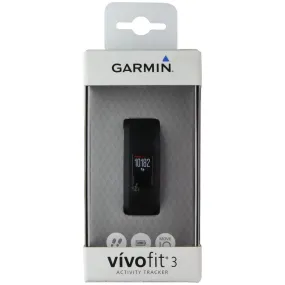 Garmin Vivofit 3 Activity Tracker - Black / Regular Fit