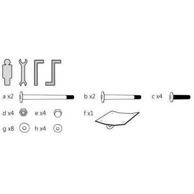 GLOBO SINGLE STAND REPLACEMENT PART B  (x 1 piece)