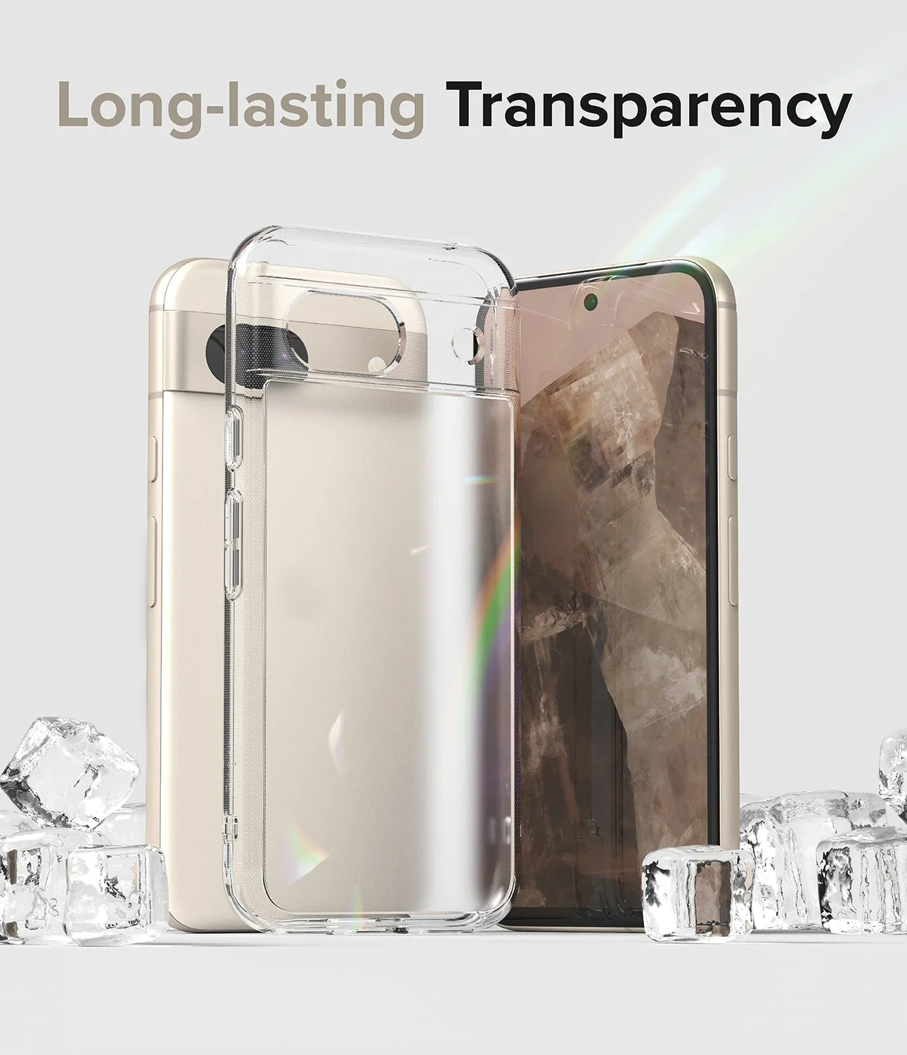 Google Pixel 8a Case Cover | Fusion Series | Matte Clear