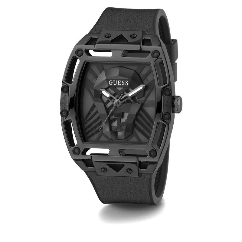 GUESS Mens Black Tone Multi-function Watch GW0500G2