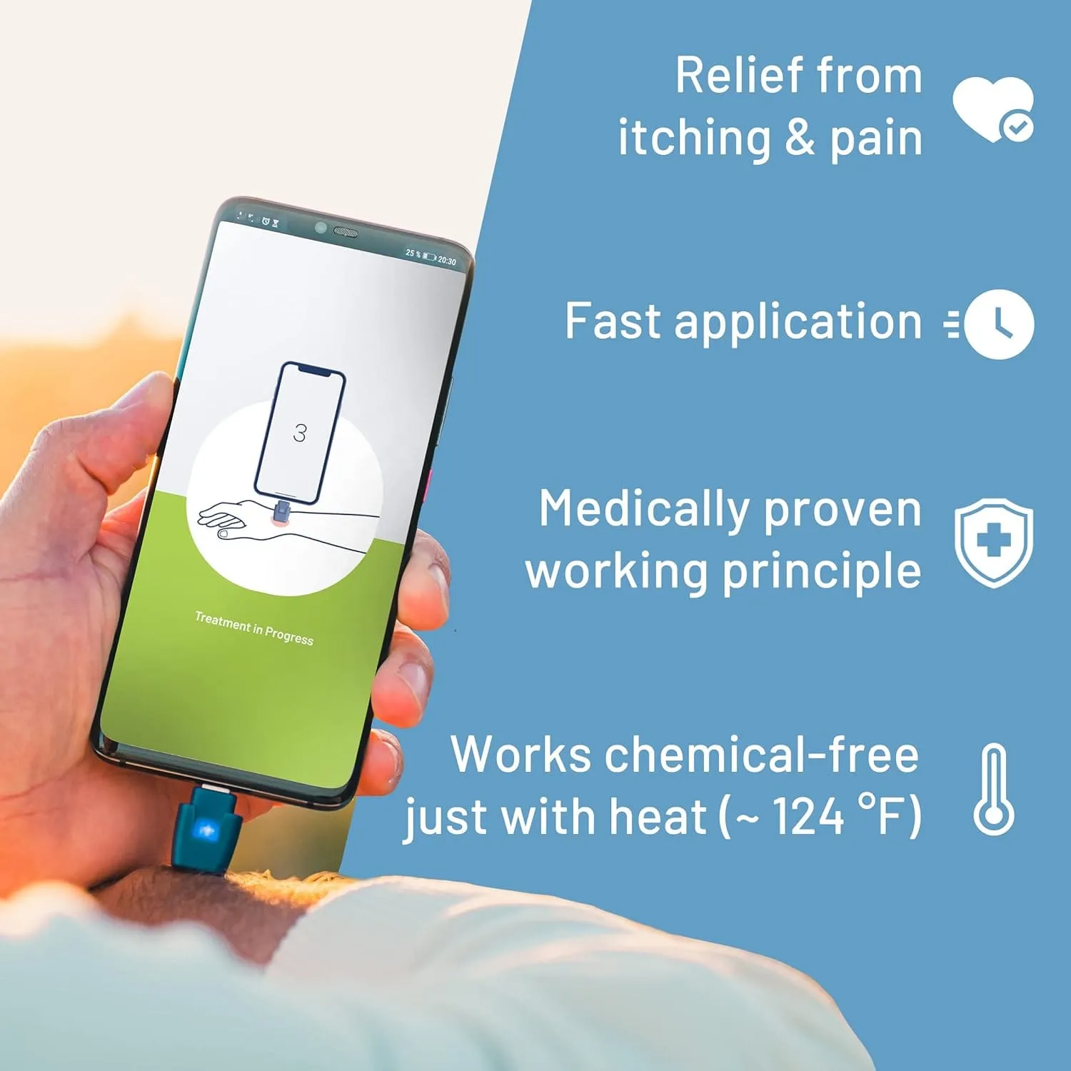 Heat It Smartphone-Powered Insect Bite Healer