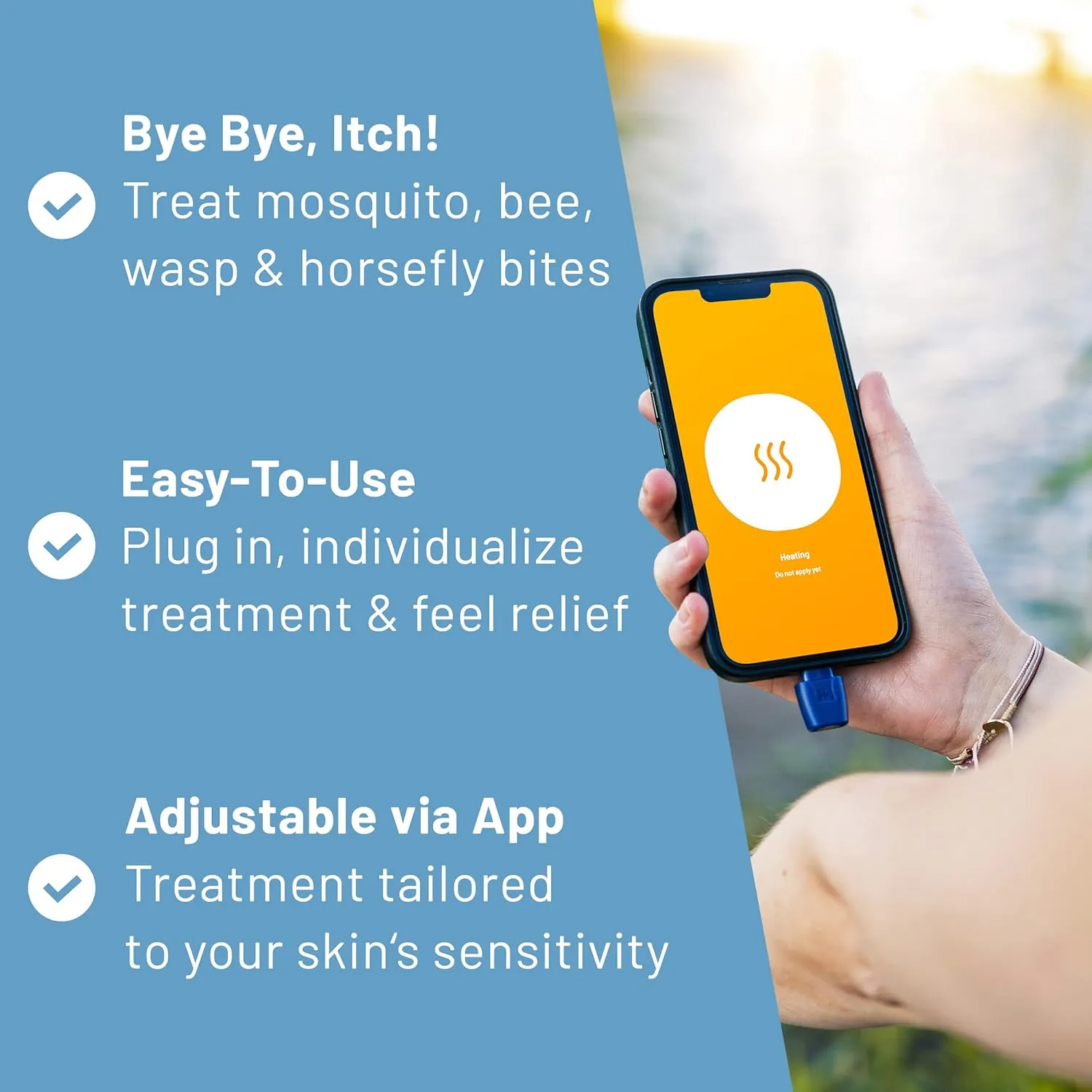 Heat It Smartphone-Powered Insect Bite Healer