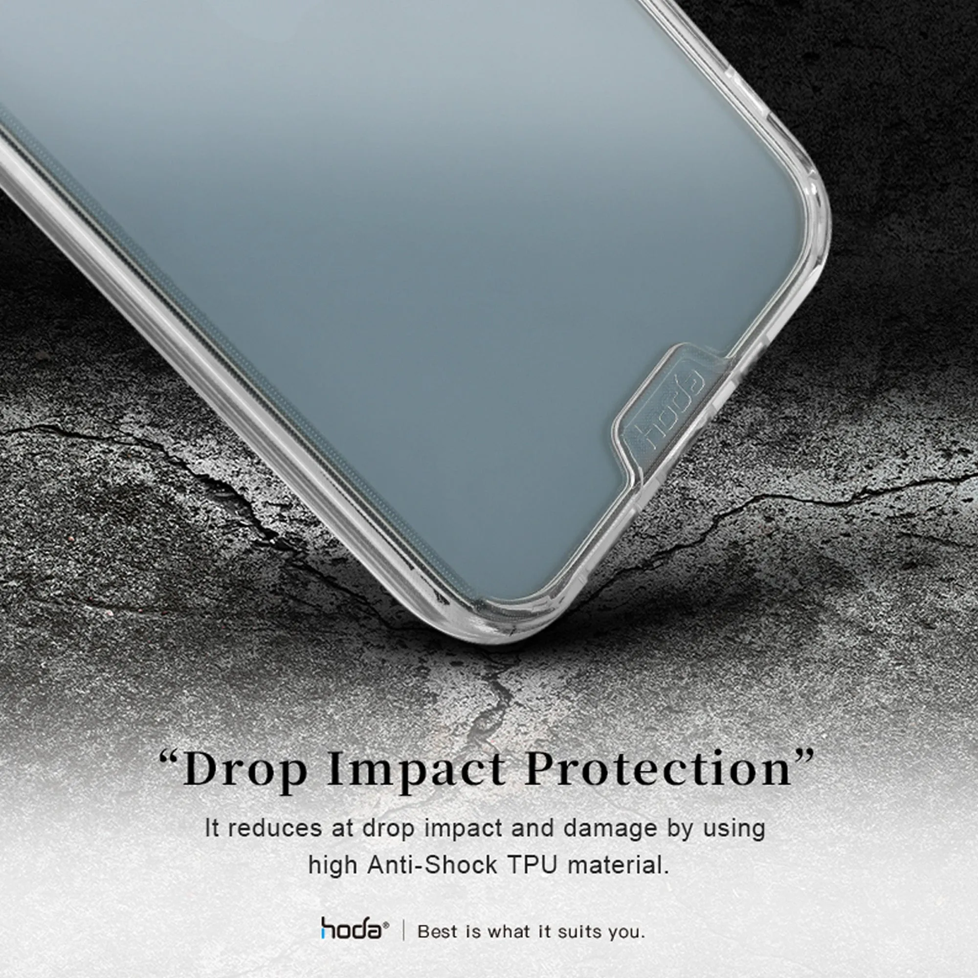 Hoda Crystal Pro Glass Case for iPhone 13 Pro  6.1" 5G - Military Standard Case - Clear (Barcode: 4711103541579 )