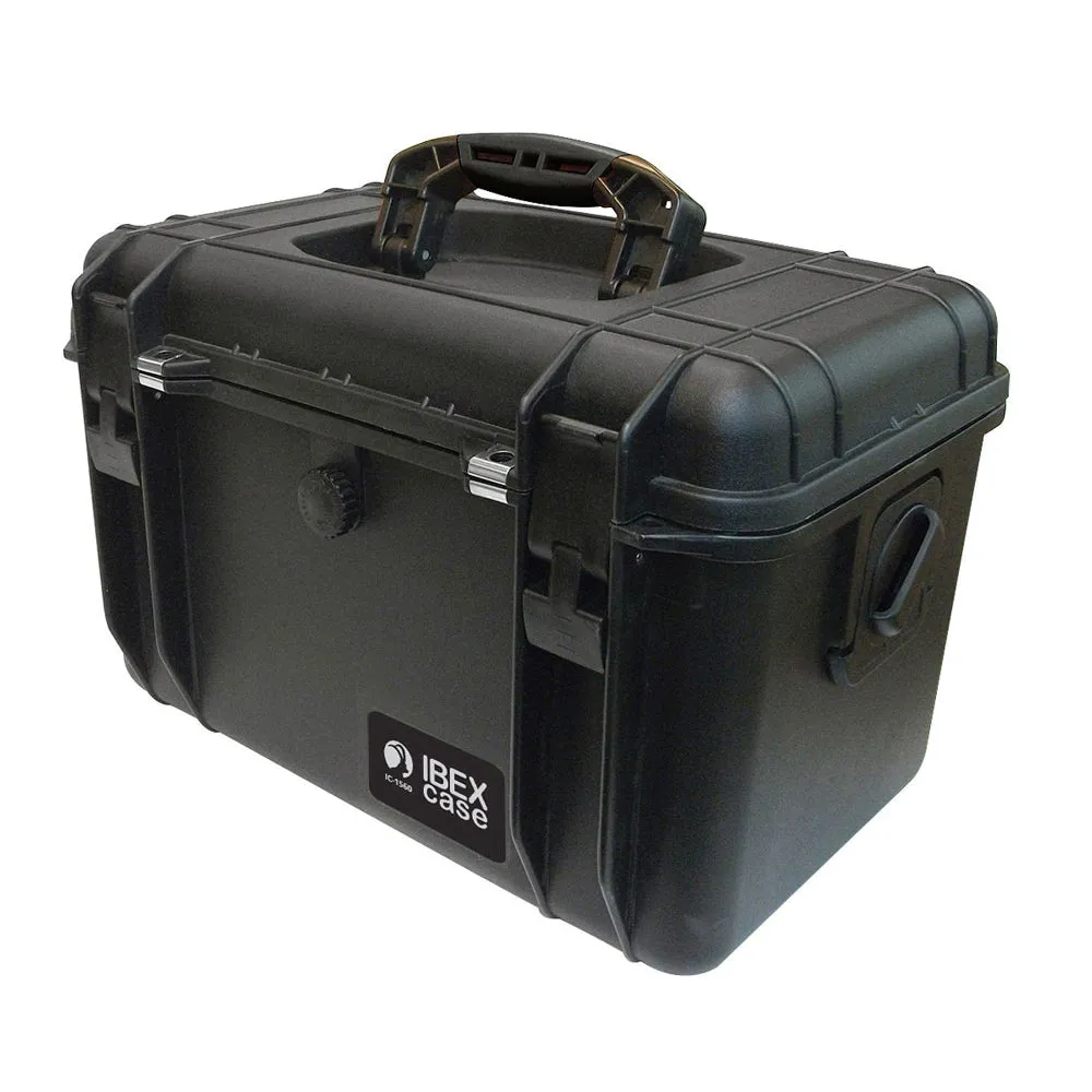 IBEX Protective Case 1560 with foam, 16.9 x 11.1 x 10.8", Black (IC-1560BK)