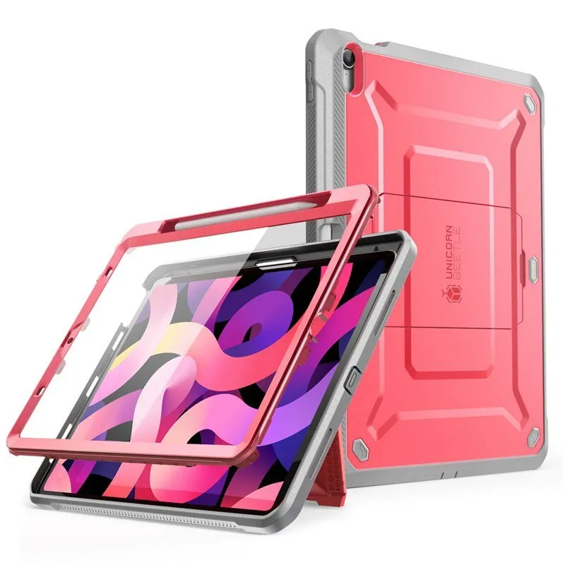 iPad Air 4 Case | 10.9" Full-body Rugged Cover Case WITH Built-in Screen Protector