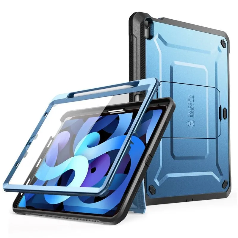 iPad Air 4 Case | 10.9" Full-body Rugged Cover Case WITH Built-in Screen Protector