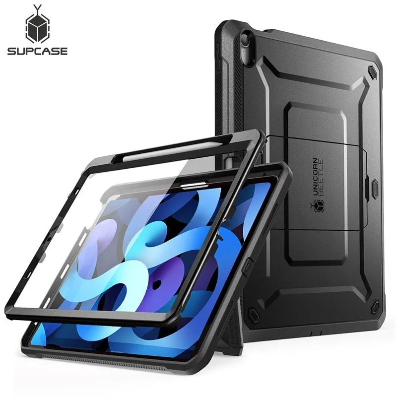 iPad Air 4 Case | 10.9" Full-body Rugged Cover Case WITH Built-in Screen Protector