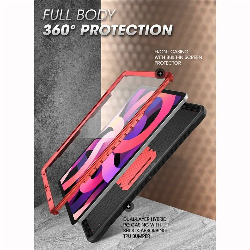 iPad Air 4 Case | 10.9" Full-body Rugged Cover Case WITH Built-in Screen Protector