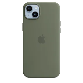 iPhone 14 Plus Silicone Case with MagSafe - Olive