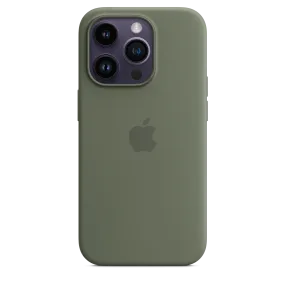 iPhone 14 Pro Silicone Case with MagSafe - Olive